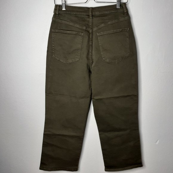 Express | Super High Waist Wide Leg Cropped Jeans - Picture 6 of 6